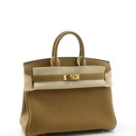 Hermes Birkin 25 cuir togo bronze dore