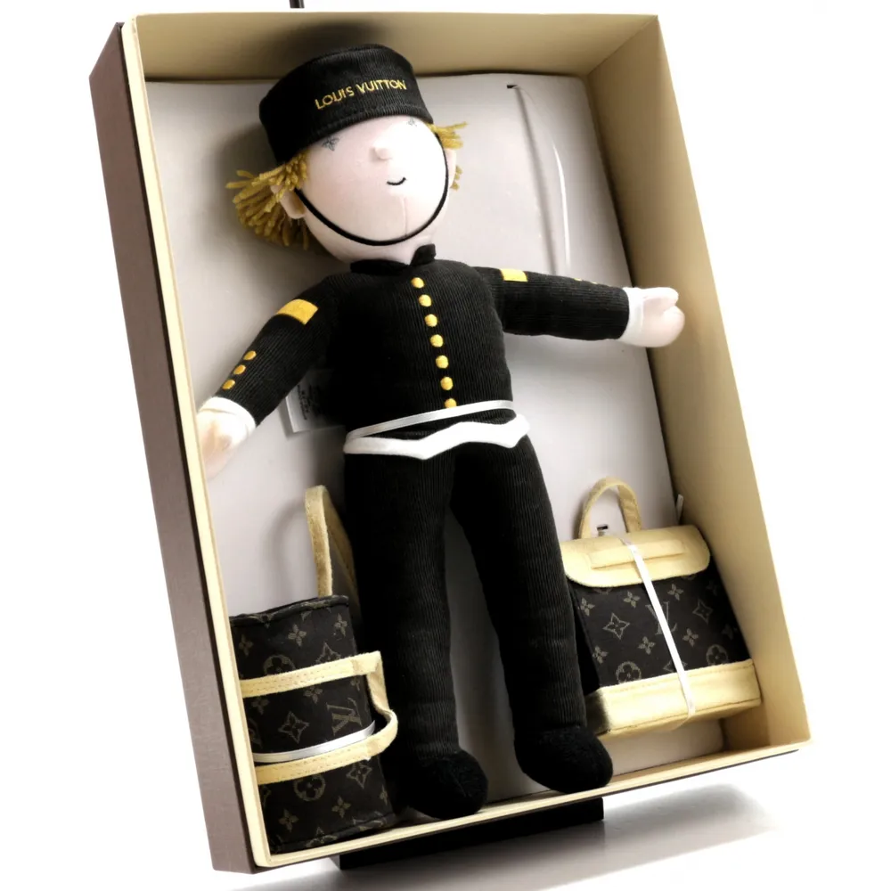 LOUIS VUITTON Bellboy 2013 only doll Plush Doll cotton gray