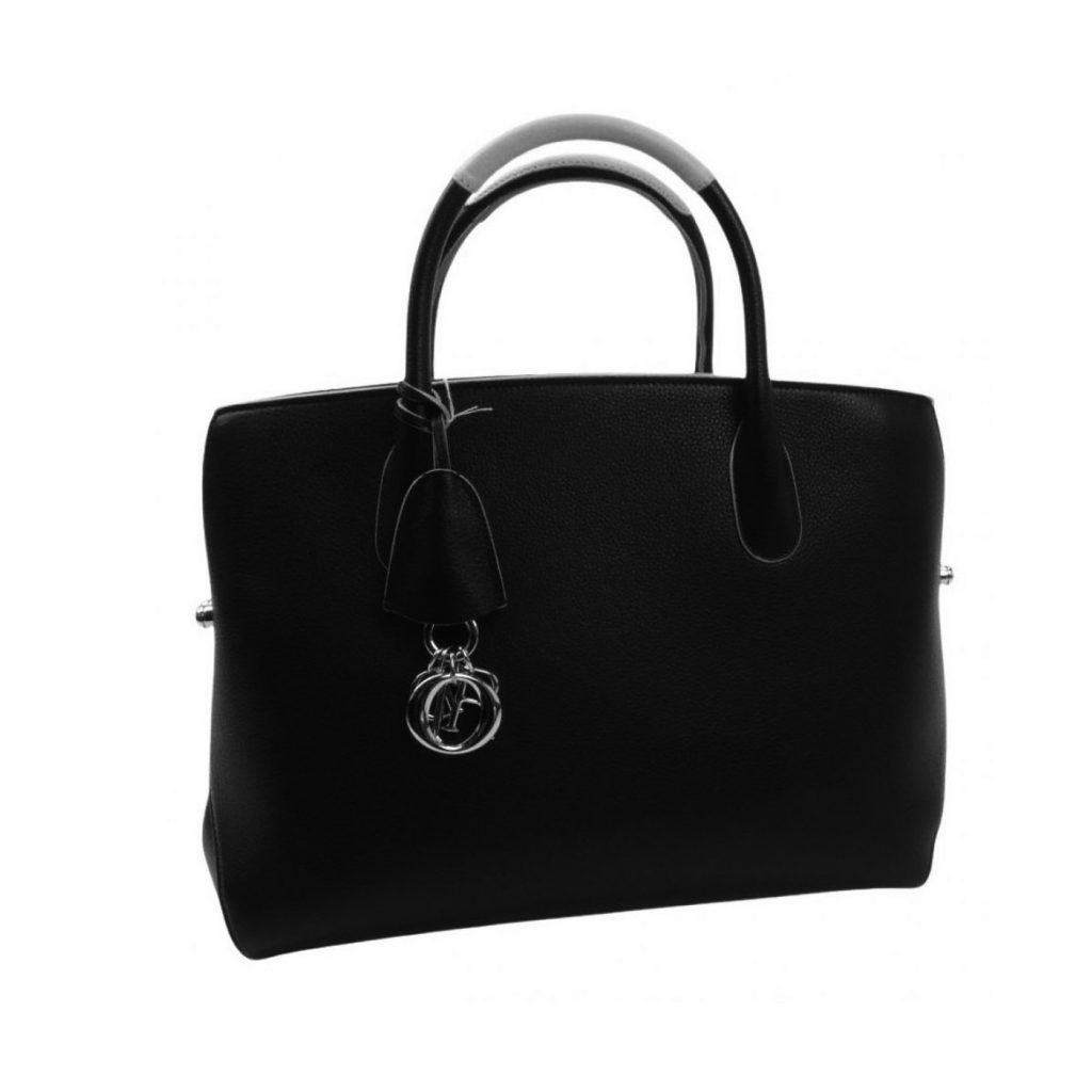 Christian Dior Bar Bag en cuir Noir 33 cm