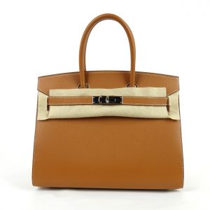 Sac à Main Hermès Birkin 30 en Cuir Epsom Sellier Gold