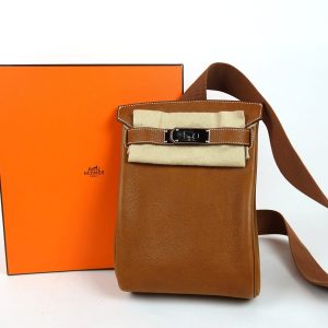 Sac Haut à courroies Hermès GM Veau Barenia Faubourg