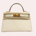 sac a main hermes mini kelly cuir epsom craie 1