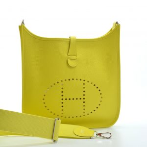 Sac à Main Hermès Evelyne Cuir Taurillon Clémence Jaune 2020