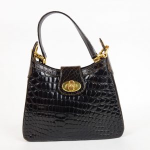 Sac à Main Céline Vintage Crocodile Marron