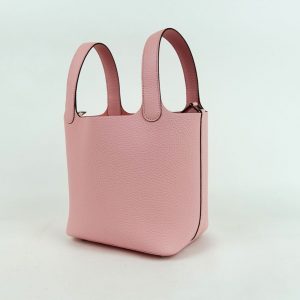 Sac à Main Hermès Picotin Cuir Rose Sakura