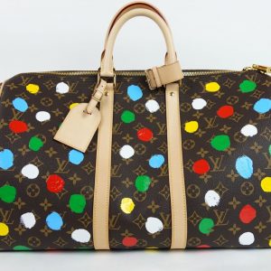 Sac de Voyage Louis Vuitton x Yayoi Kusama Keepall 45 Monogram Multicolore