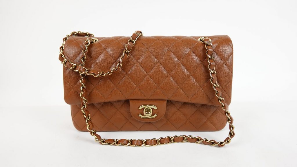 sac-a-main-chanel-timeless-classique-cuir-graine-marron-1