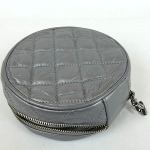 Pochette Chanel Ronde en Cuir Gris