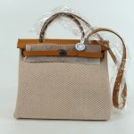 sac a main hermes herbag zip 31 toile beige 1